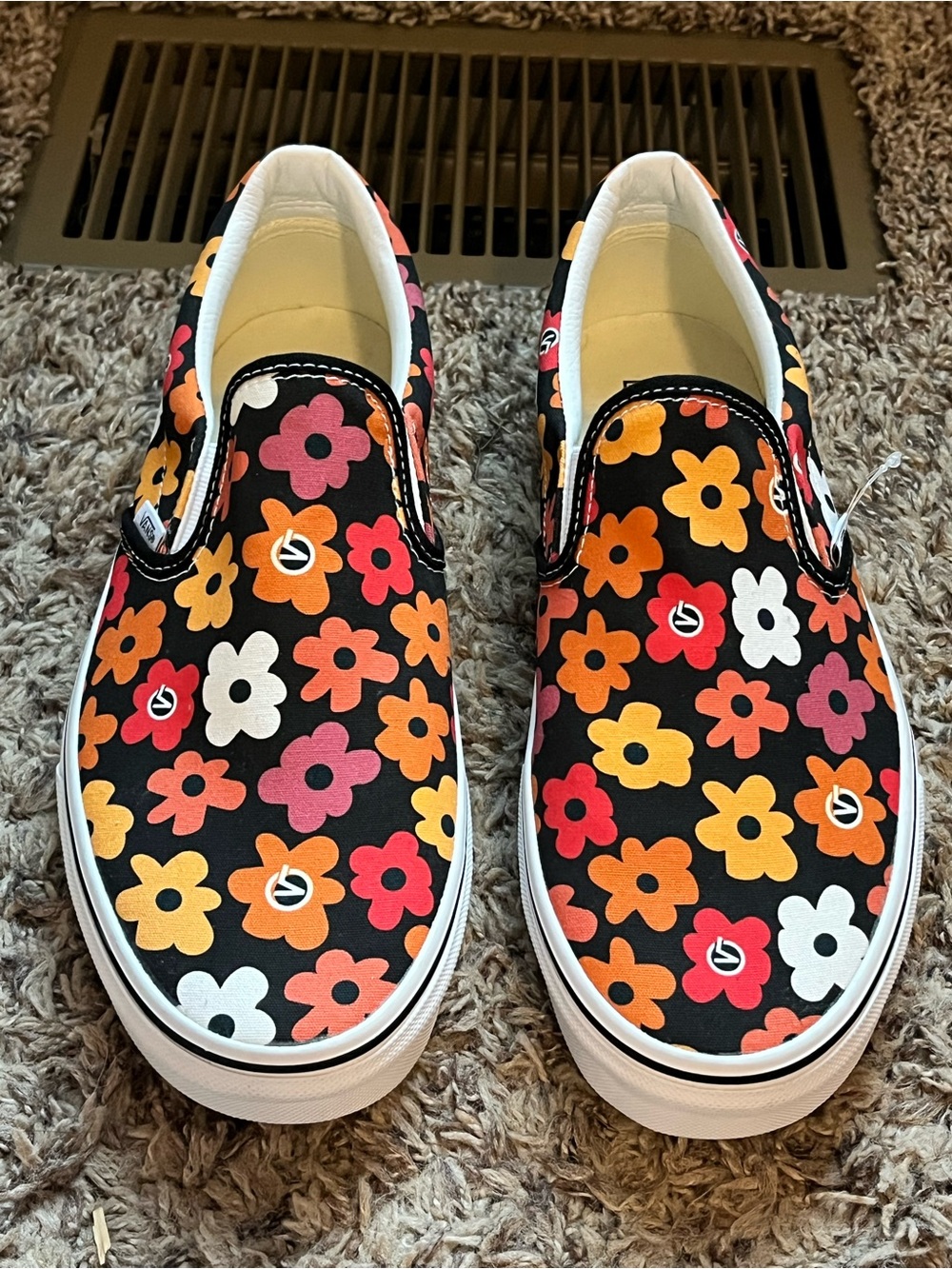 NEW VANS Flower Power Project-X Thick Canvas Slip-on Shoes Mn's 10.5 / Wm's 12